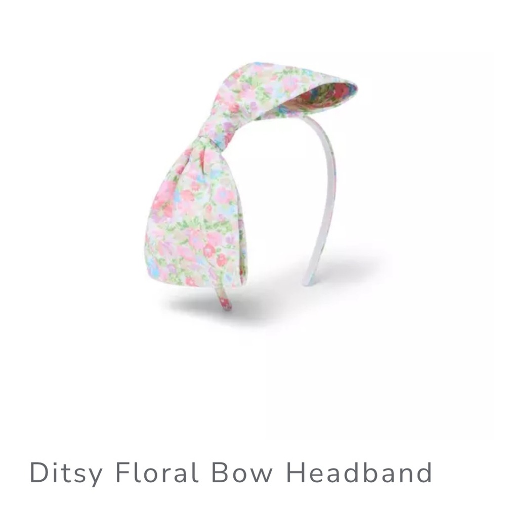 🌸 Janie and Jack Ditsy Floral Bow Headband 🌸